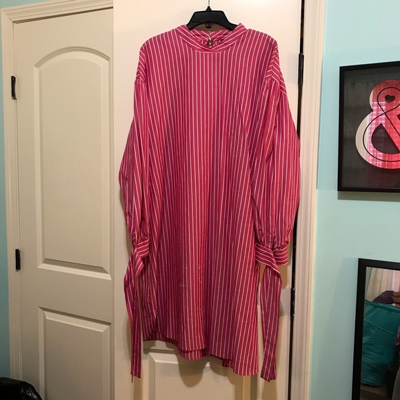 Who What Wear Dresses & Skirts - Pink and White Striped Dress